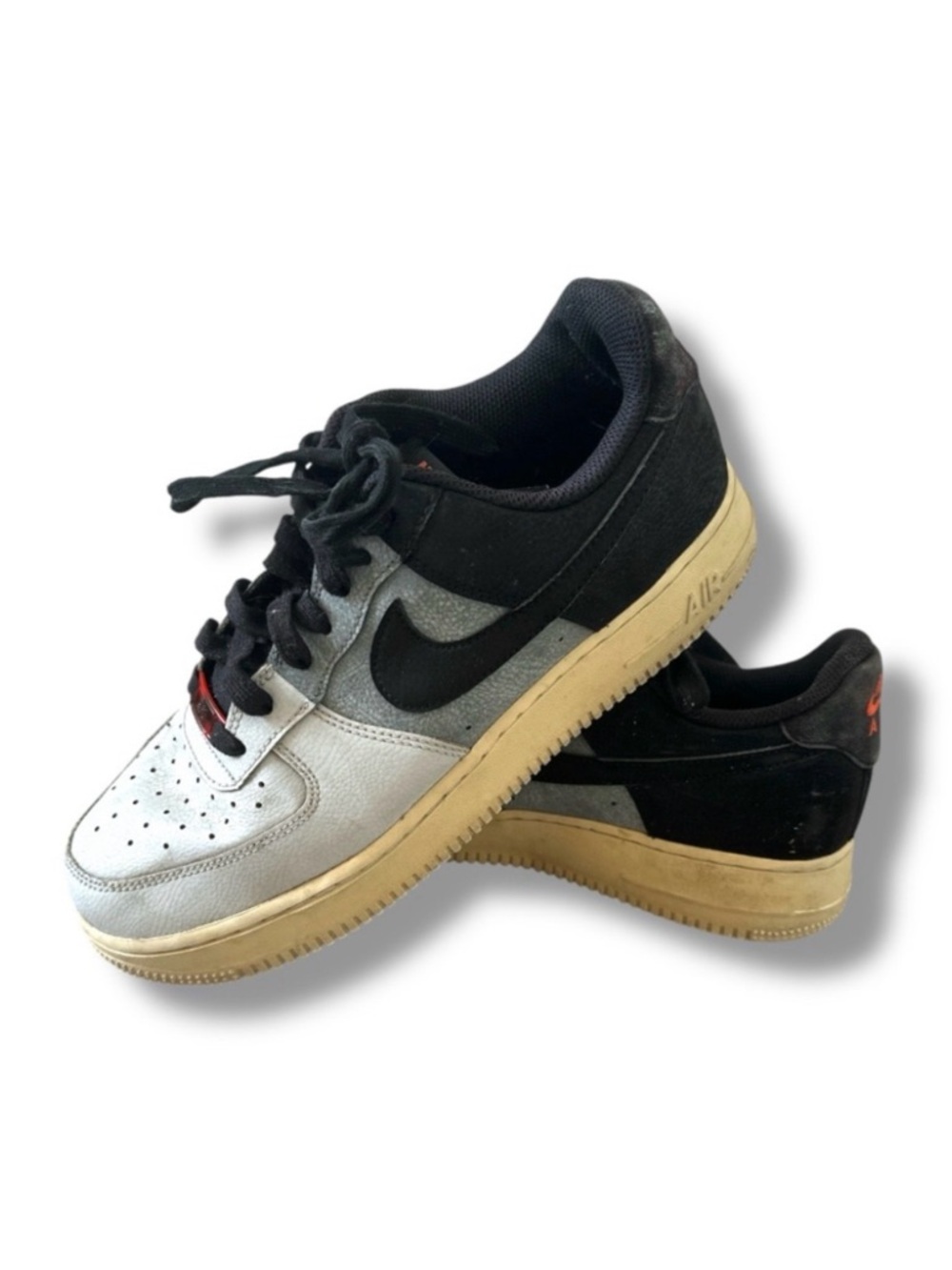 Nike Air Force 1 Two-Tone Black Gray Sneakers Men’s Size 8.5